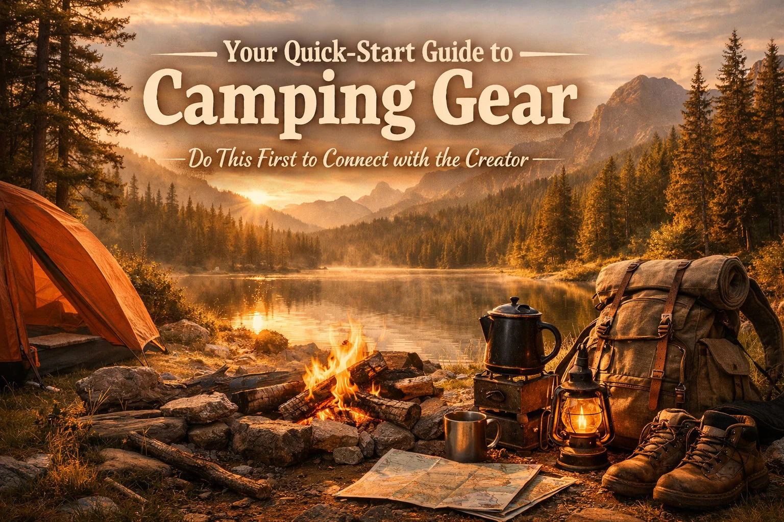 Your Quick-start Guide to Camping Gear: do this First Connect with the Creator
