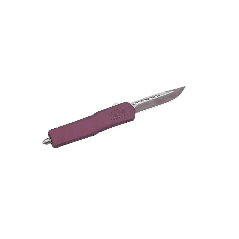 10 Ring Knives Glfa Medium Otf Automatic Knife 3-1/2’’ Plain Clip Point Blade Black Cherry Buy at Faith and Freedom