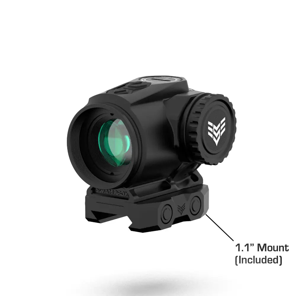 10 Ring Tube Swampfox Raider Micro Prism Red Dot Sight 1x20 Ir 6 Moa Buy at Faith and Freedom Outdoors