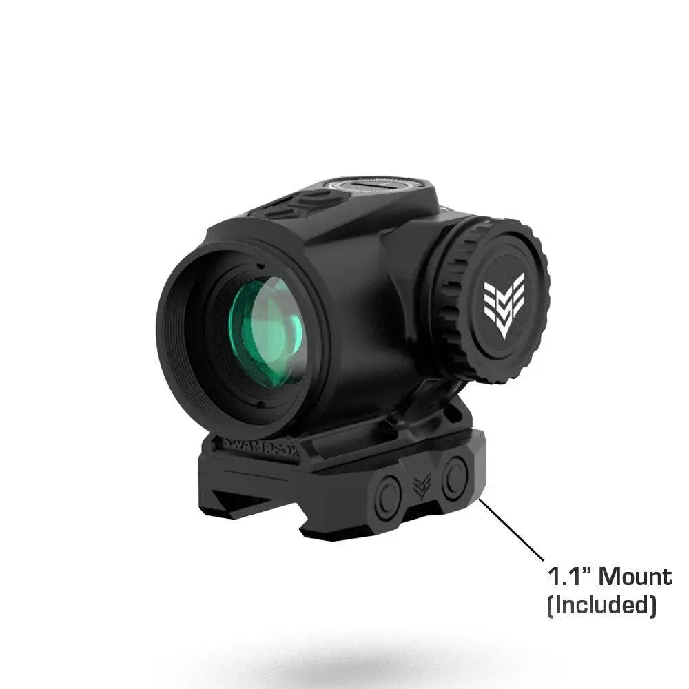 10 Ring Tube Swampfox Raider Micro Prism Sight 1x20 Green Ir 6 Moa Buy at Faith and Freedom Outdoors