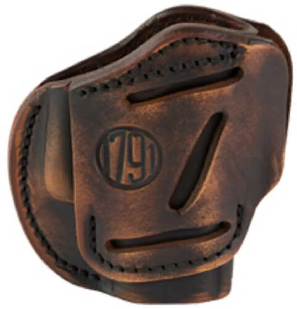 1791 3 Way Holster Size 2 Owb Belt Fits Sub-compact Pistols Matte Finish Vintage Leather Right Hand 3wh-2 - 3wh-2-vtg-a