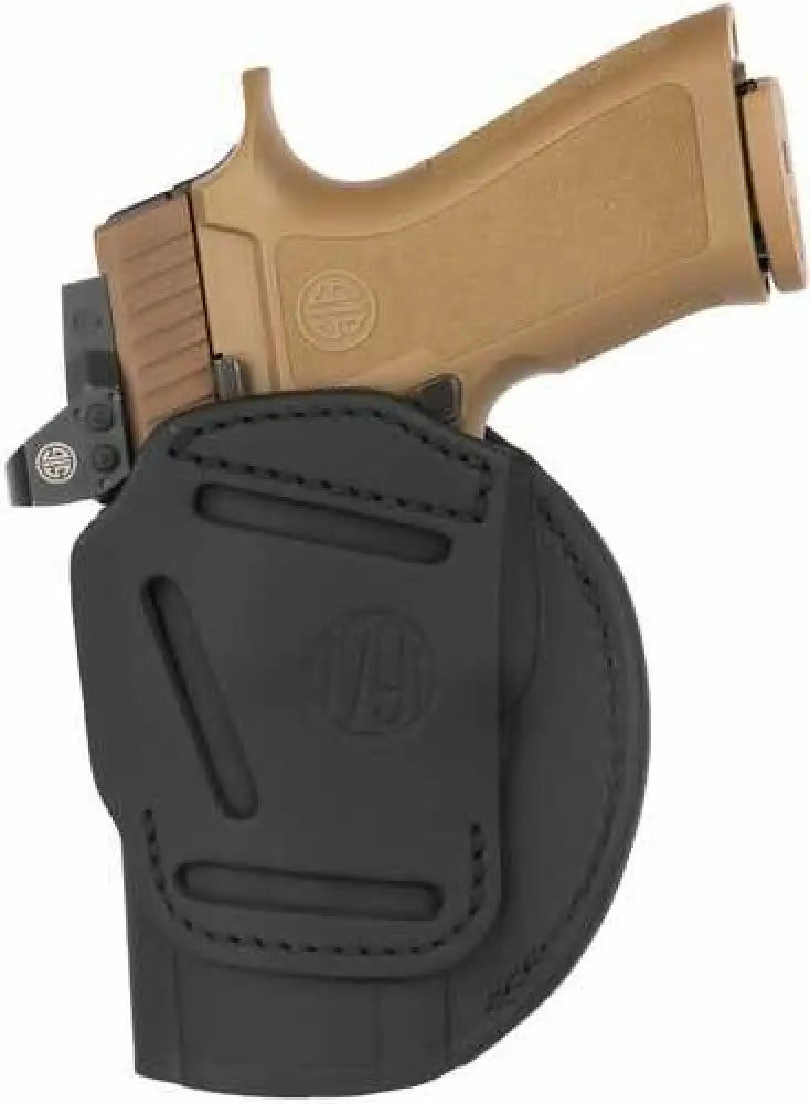 1791 4 Way Inside/outside Waistband Holster Size 6 Matte Finish Leather Construction Stealth Black Right Hand