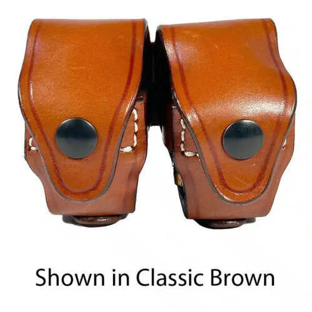 1791 Gun Leather Revolver Double Carrier Speed Loader Owb Belt Fits Most j and K-frame Loaders - Rv-sld-sbl-a