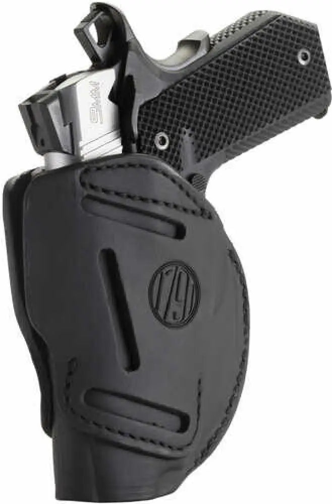 1791 Gunleather 3wh1sbla 3 Way 1911 3-4’’ Steerhide Stealth Black