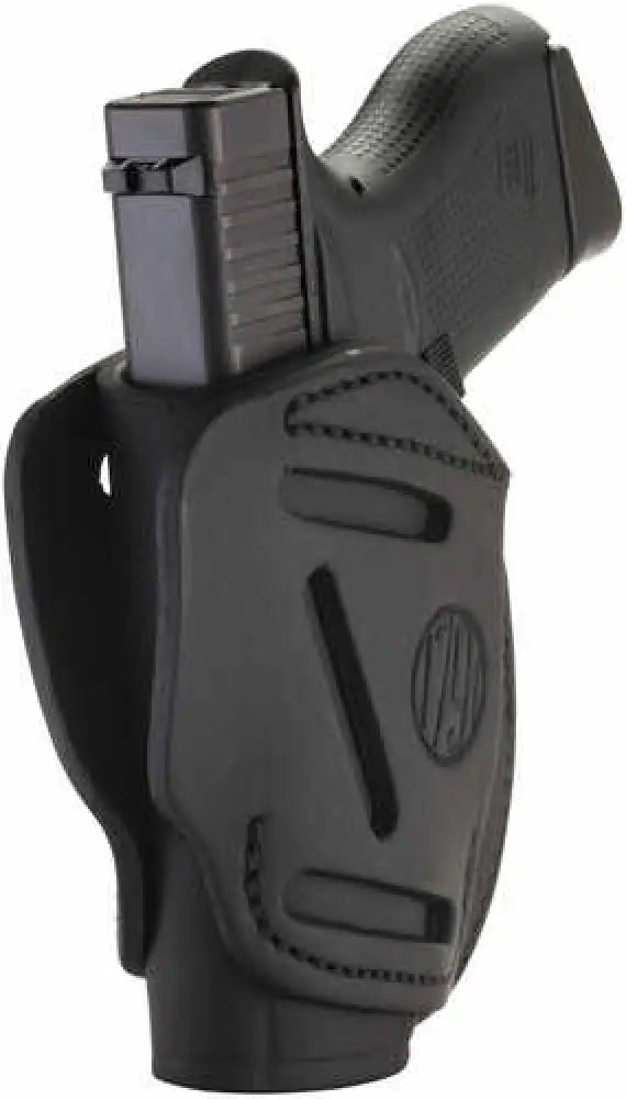 1791 Gunleather 3wh2sbla 3 Way Fits Glock 42/ruger Lcp/s&w Bodyguard Steerhide Stealth Black