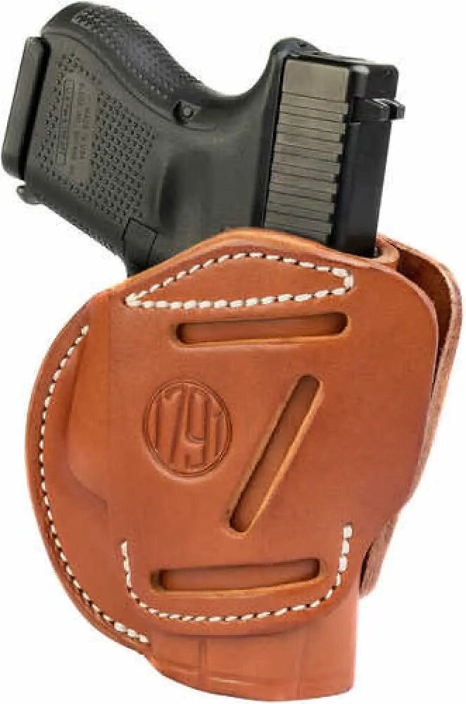 1791 Gunleather 3wh3cbra 3 Way Fits Glock 26/ruger Lc9/s&w Shield Steerhide Brown