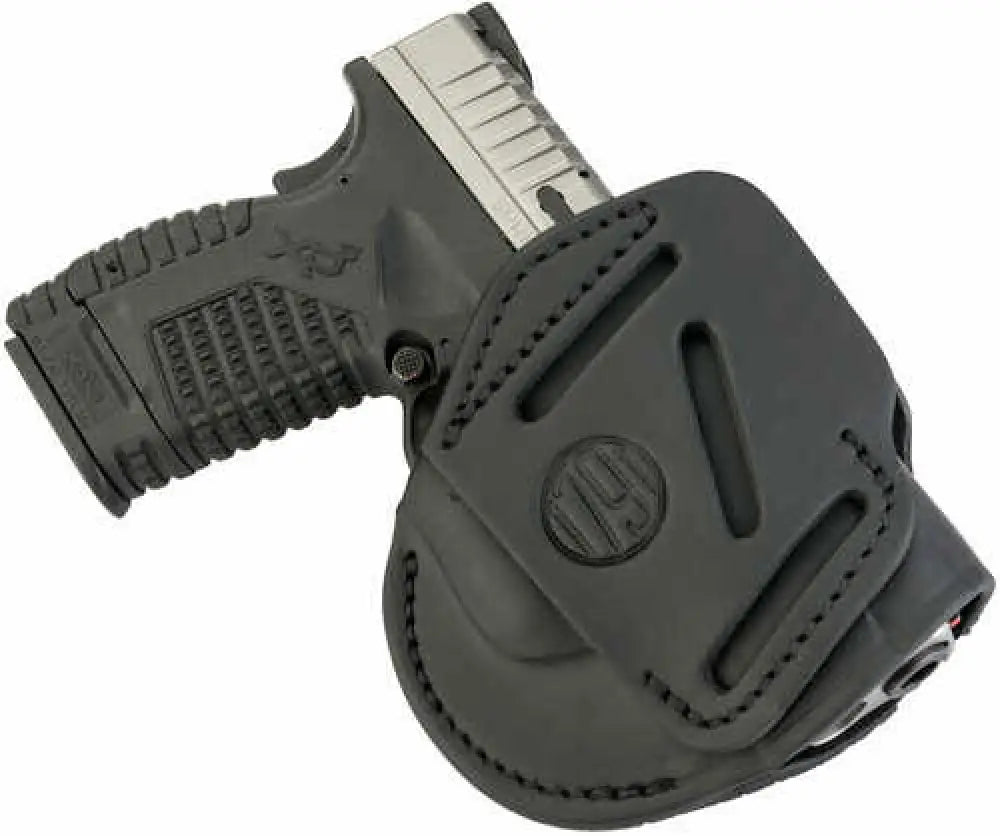 1791 Gunleather 3wh4sbla 3 Way Springfield Xd Xds/walther G2c Pps Steerhide Stealth Black