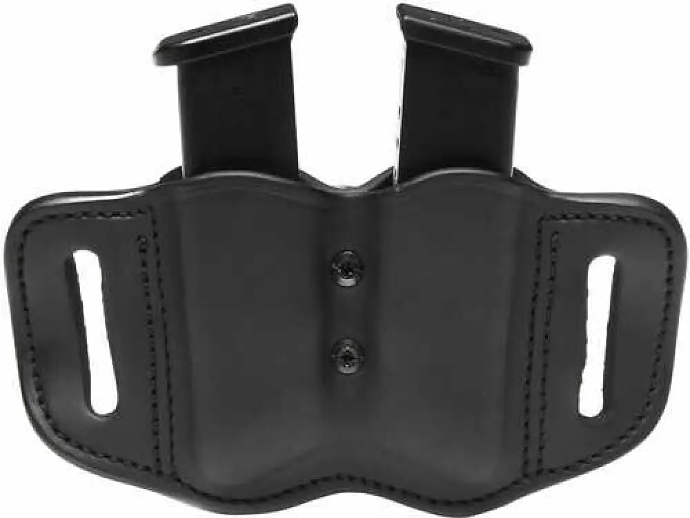 1791 Gunleather Double Stacked Polymer Magazine Pouch 2.2 Owb Ambidextrous Leather Black - Magf22sbla