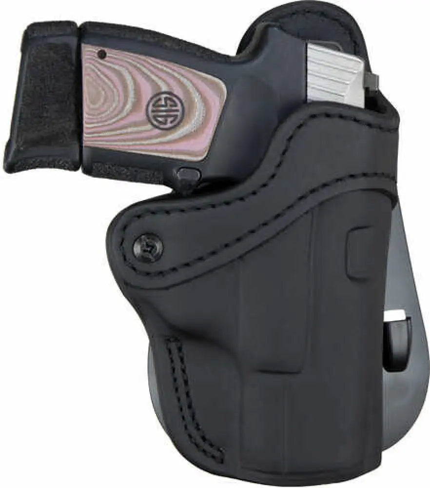 1791 Gunleather Orpdh21sblr Bh2.1 Optic Ready Black Leather Owb for Glock 17/s&w Shield/sprgfld Xd9 Right Hand