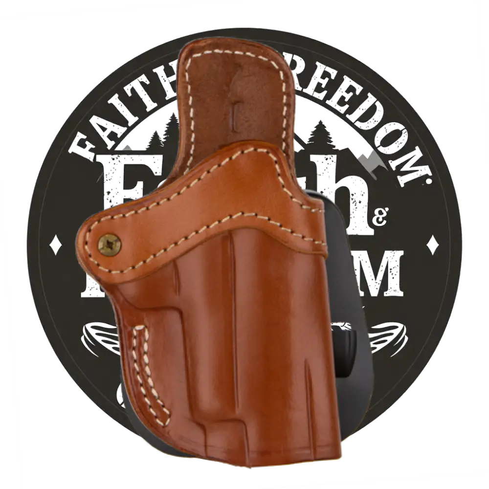 1791 Gunleather Orpdh23cbrr Paddle Holster Optic Ready Owb Size 2.3 Classic Brown Leather Fits Glock Walt - Orpdh23cbrr