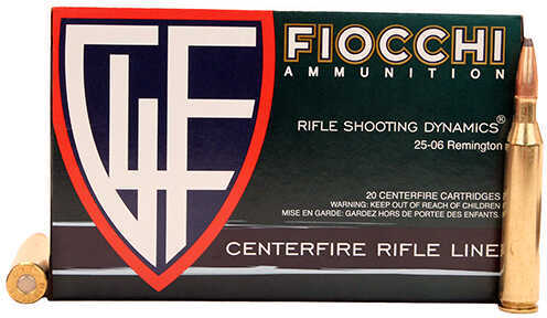 Fiocchi 25-06 Rem 117gr Interlock BT Ammo 20 Rounds