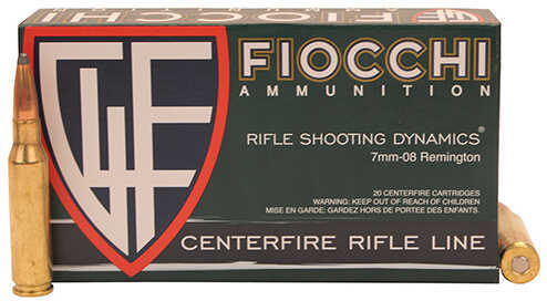 Fiocchi 7mm-08 Remington 139 Grain Soft Point Ammo 20 Rounds