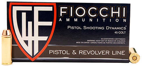 Fiocchi 45 Colt 255 Grain Full Metal Jacket – High-Quality Range Performance