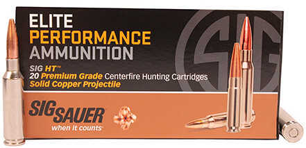 Sig Sauer 6.5 Creedmoor 120Gr Solid HP Ammo 20 Rounds