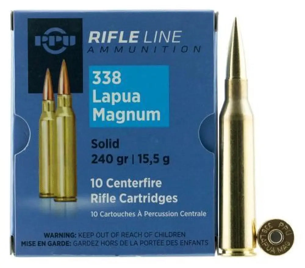 338 Lapua Magnum Ammo: Prvi Partizan 240gr Copper 10 Rounds - 240 Grain / Rifle Ammo