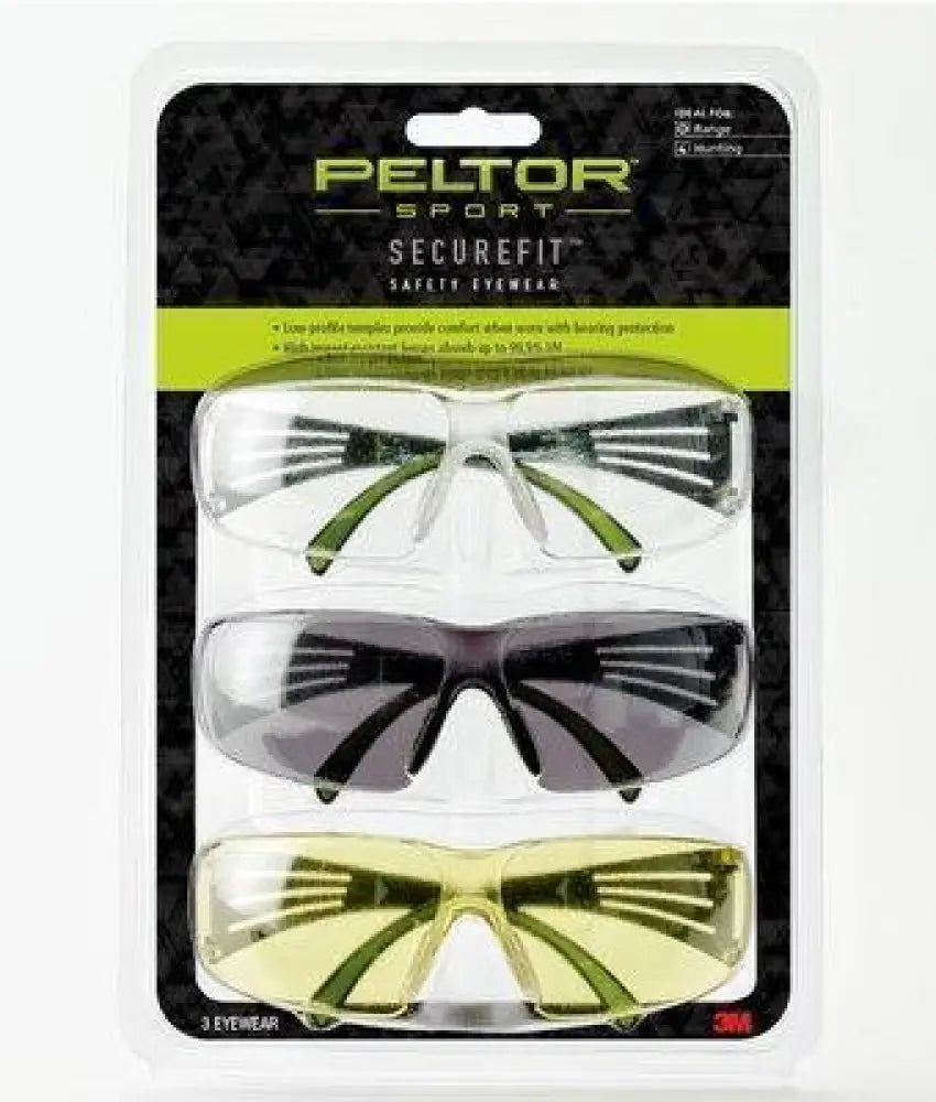 3m Peltor Shooting Glasses Peltor Sport Securefit 400 Multiple Colors 3/ct Buy at Faith and Freedom Outdoors