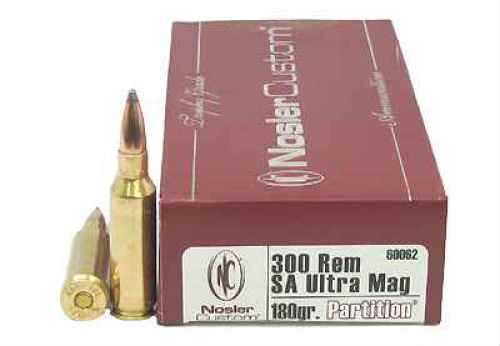 Nosler .300 RSAUM 180 Grain Partition Ammo 20 Rounds