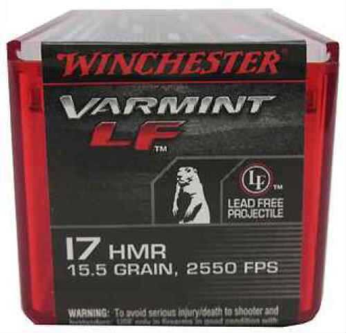 Winchester 17 HMR 50 Rounds Ammunition - High Velocity 15.5 Grain Hollow Point