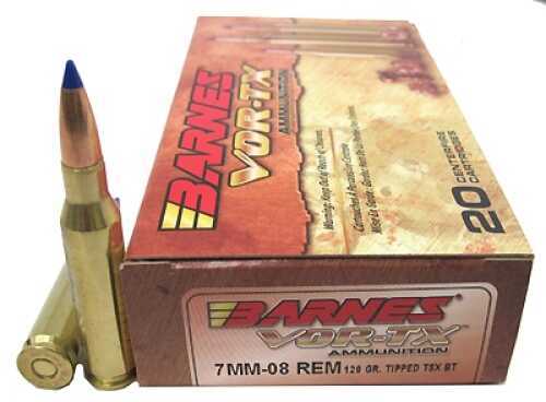 Barnes VOR-TX 7mm-08 Remington 120gr TTSX-BT Ammo 20 Rounds