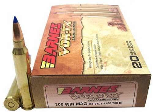 Barnes 300 Winchester Magnum 150gr TTSX-BT Ammo 20 Rounds