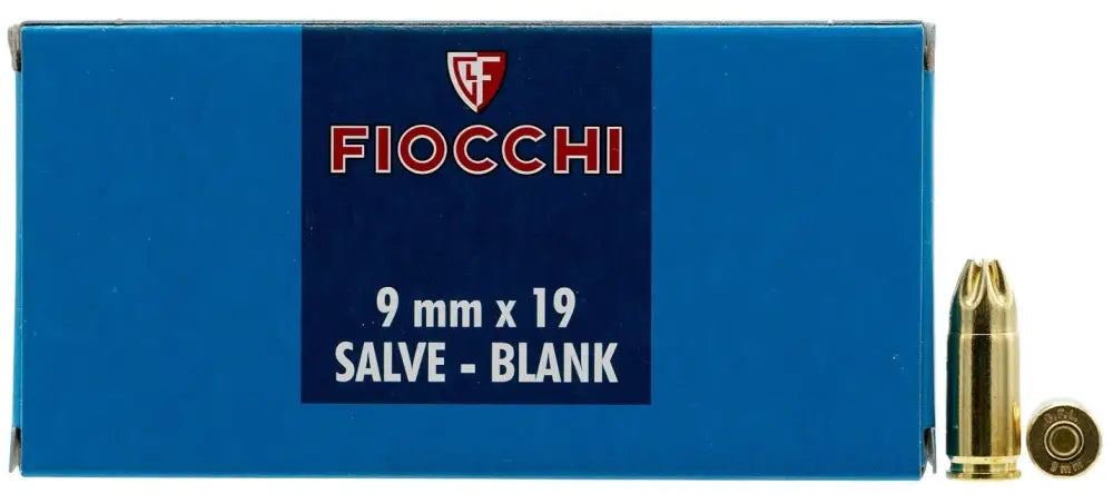 9mm Luger 50 Rounds Ammunition Fiocchi Ammo N/a Blank - 9mmblank