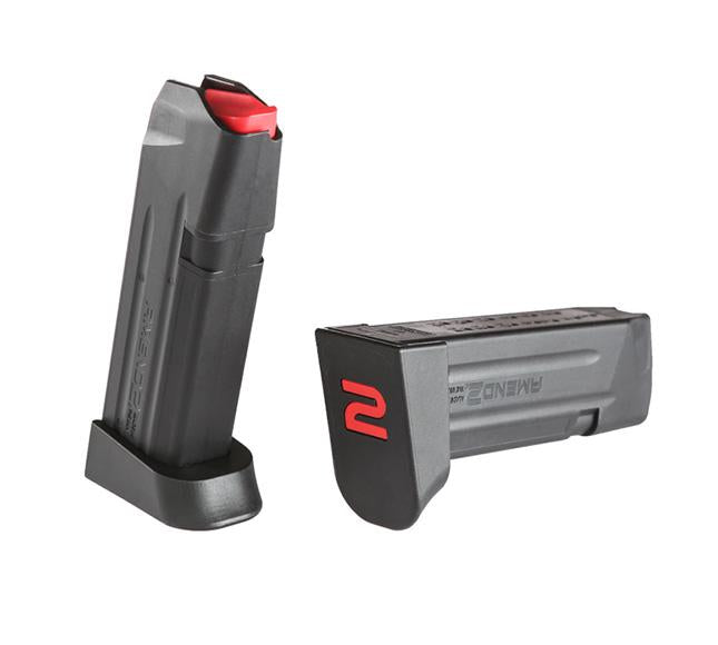Amend2 Handgun Magazines Amend2 A2-19 Polymer Handgun Magazine Black for Glock 19 9mm Luger 15/rd