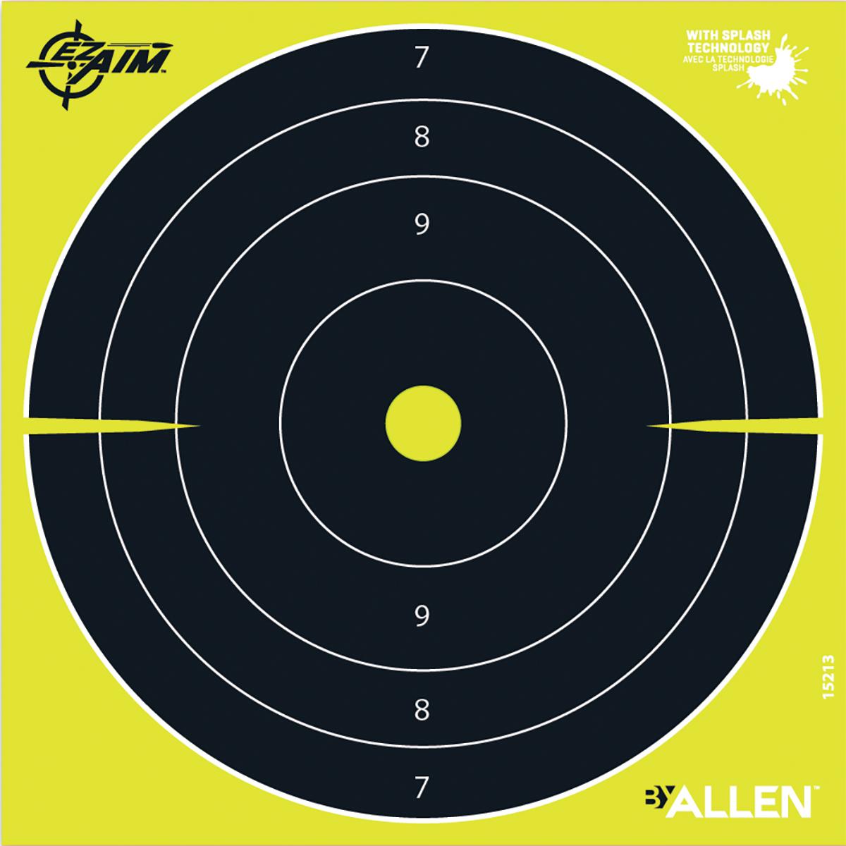 Allen Paper Targets Allen EZ AIM Non-Adhesive Splash Bullseye 8x8- 25/ct