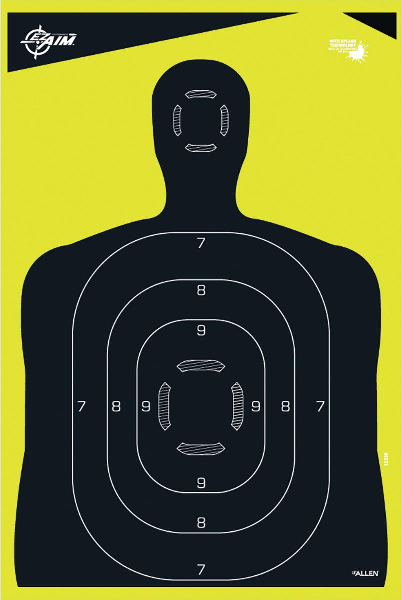 Allen Paper Targets Allen EZ Aim Non-Adhesive Splash SiLeft Handoutte 12x18 5/ct