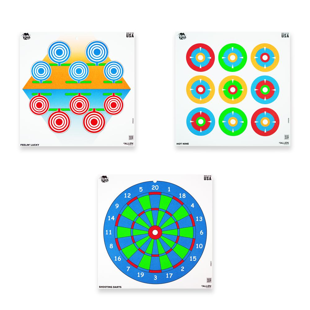 Allen Paper Targets Allen EZ Aim Paper Targets 12" Fun Paper Plinking the Day Away 9/ct