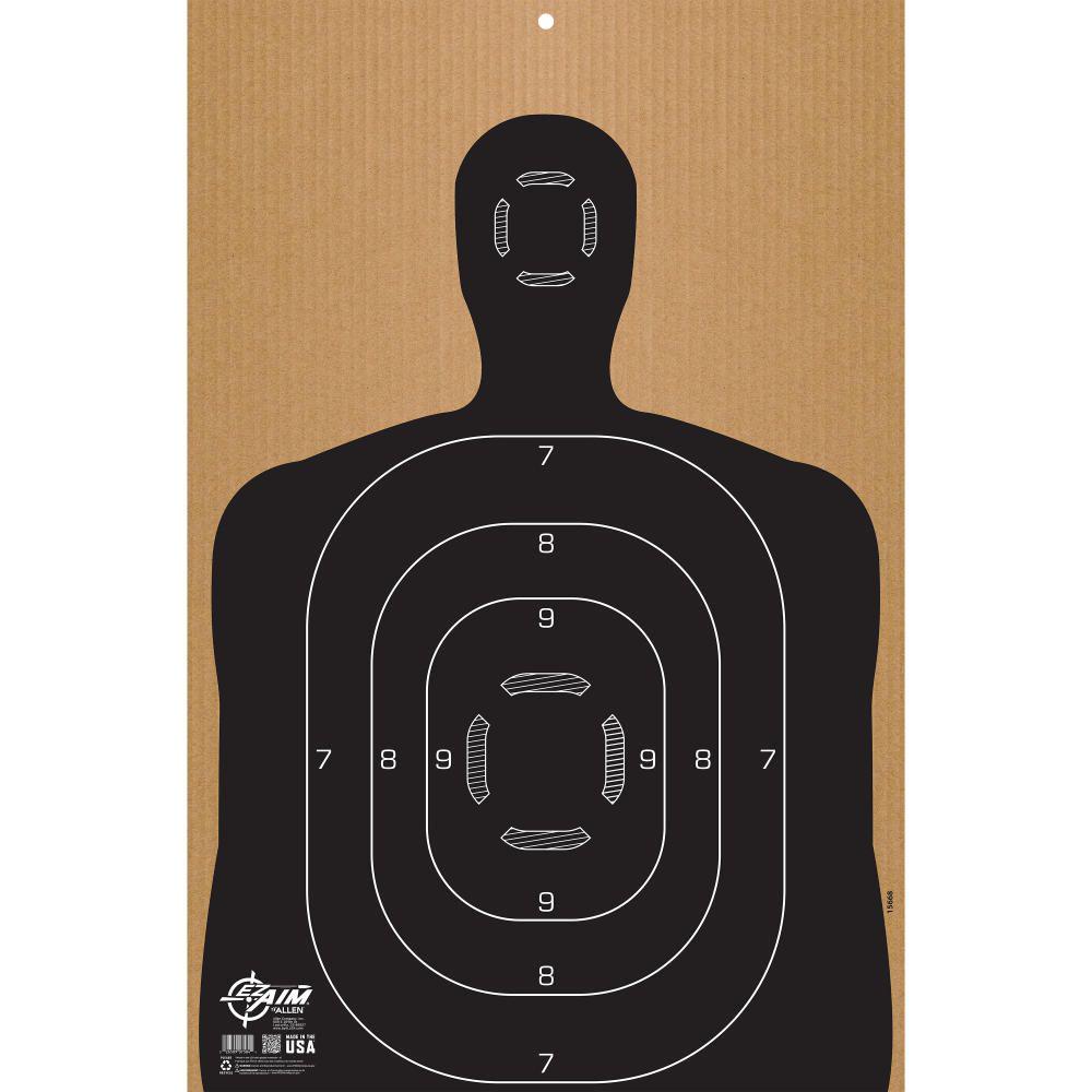 Allen Paper Targets Allen EZ Aim SiLeft Handouette Corrugated Shooting Target B27 23" x 35"