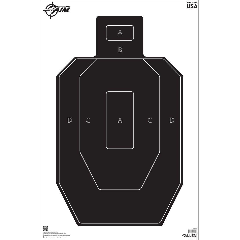 Allen Paper Targets Allen EZ Aim IPSC SiLeft Handouette Target 23" x 35" 50/ct