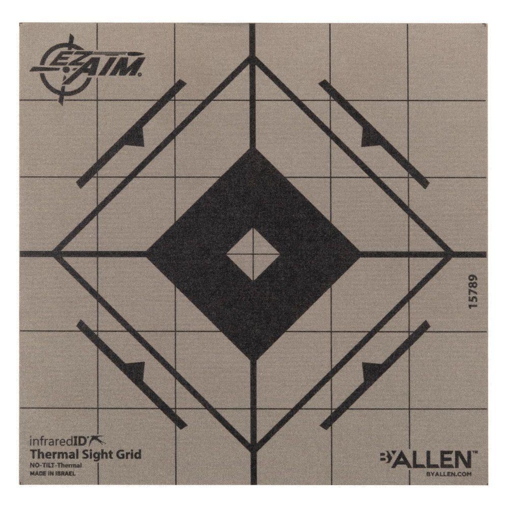Allen Paper Targets Allen EZ Aim Adhesive Thermal Sight Grid Paper Target 6"