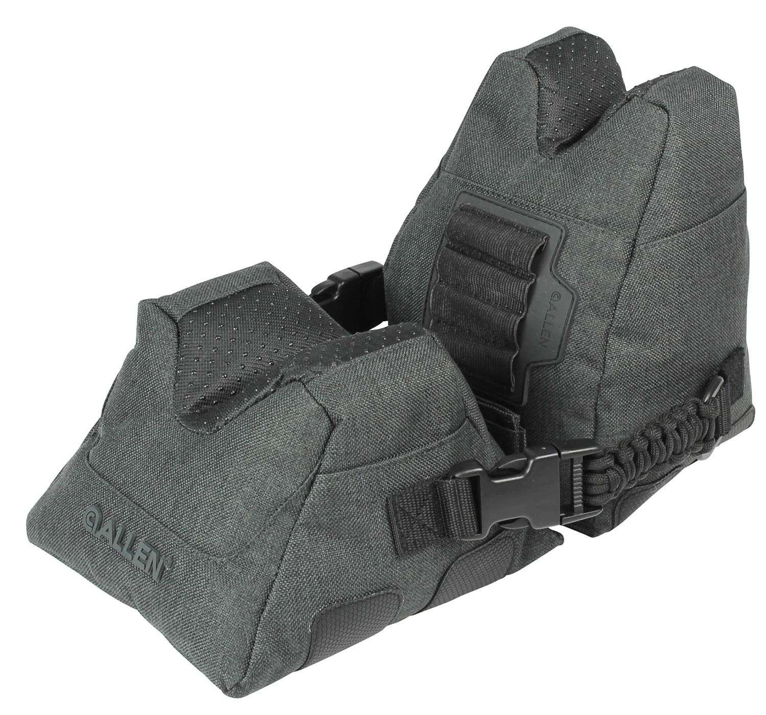Allen Shooting Rests Allen Eliminator Filled Bench Bag Front and Rear Set Grey