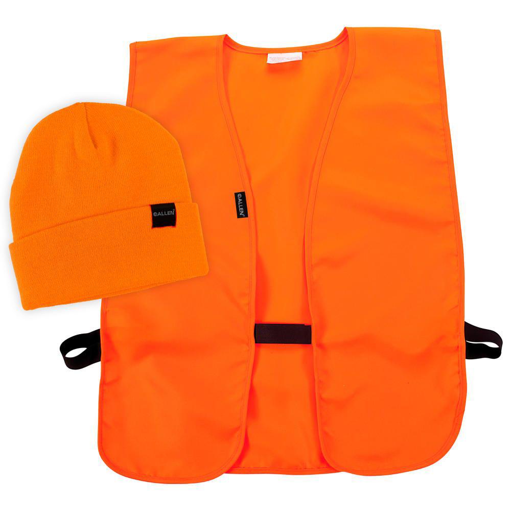Allen Hunting Safety|Shooting Vests Allen Hunting Vest and Stocking Cap Combo M/XL Blaze Orange