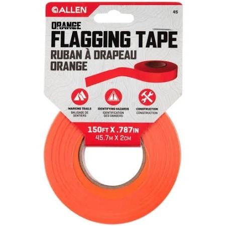 Allen Emergency &amp; Survival|Hunting Allen Flagging Tape .787"x150' PDQ Orange - Single Roll