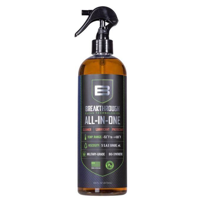 Allen Gun Oils &amp; Gun Cleaning Solvents Allen Breakthrough Clean Technologies All-In-One CLP 16 oz Trigger Spray Bottle