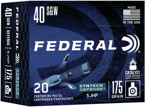 Federal Syntech Defense 40 S&W 175 Grain Jacketed Hollow Point – Dynamic Terminal Performance