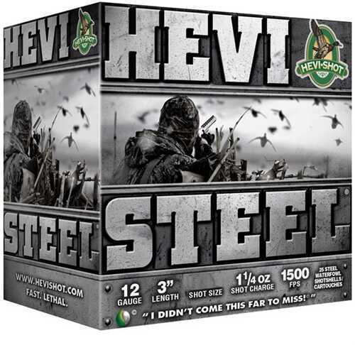 12 Gauge 25 Rounds Hevi Steel Shot Ammunition 3 Inch