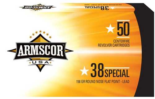 Armscor 38 Special Ammunition – Reliable 158 Grain Lead Round Nose Flat Point