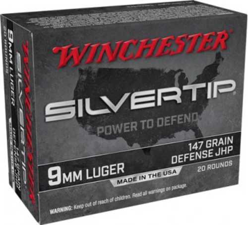 Winchester 9mm Luger 20 Rounds Ammunition – Dependable 147 Grain Hollow Point