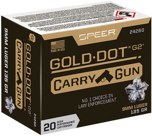 Speer 9MM Luger Gold Dot Ammunition – Reliable Self-Defense Performance
