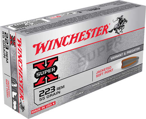 223 Remington Winchester 55 Grain Soft Point Ammo 20 Rounds