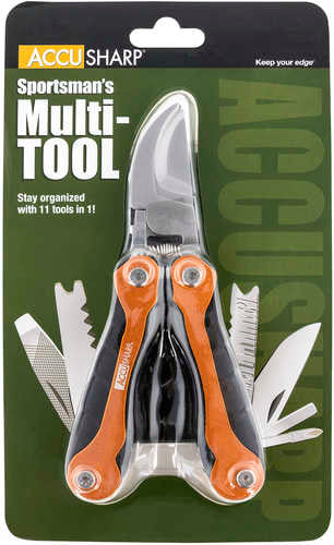 Accusharp Sportsman's Multi-Tool Black/Orange Folding Plain