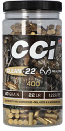 CCI 22 Long Rifle 400 Rounds Ammunition - Low Residue Polymer Coated Bullets