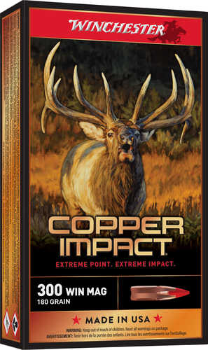 Winchester 300 Win Mag Copper Impact 180Gr Lead-Free Ammo