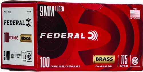 Federal 115 Gr Full Metal Jacket 9mm Ammo – Reliable Training Performance