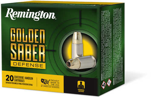 Remington Golden Saber Defense 45 ACP – High Performance Brass Jacket Hollow Point