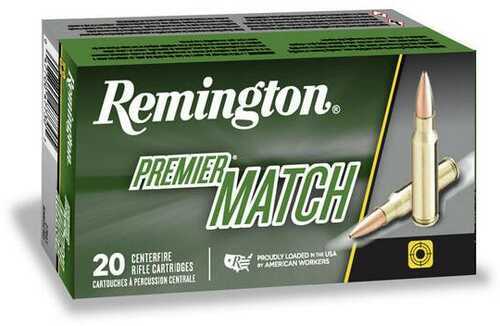 Remington Premier Match 223 Rem 52 Gr HPBT Ammo - 20 Rounds for Superior Match Shooting