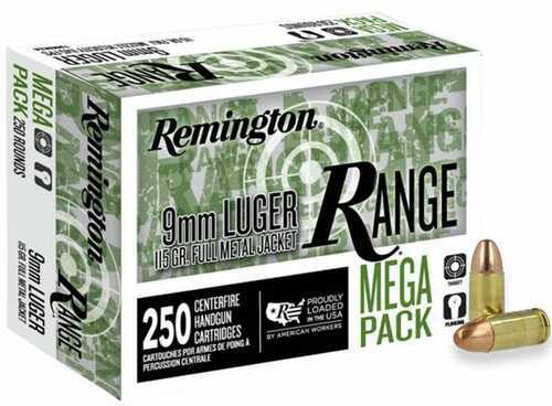 Remington Range Handgun Ammunition 9mm Luger 115Gr FMJ – Consistent and Reliable Performance