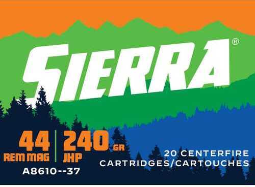 Sierra 44 Rem Mag 240Gr JHP – High-Performance Jacketed Hollow Point Ammo